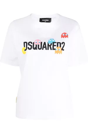 Dsquared2 Women T-Shirts - Logo-print cotton T-shirt - White