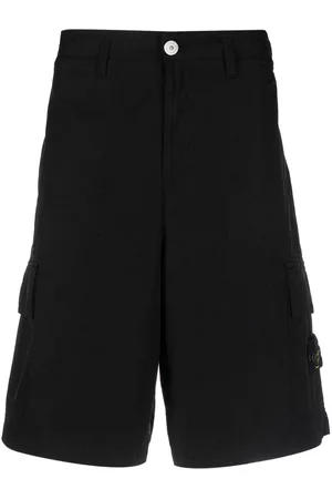 Stone Island Men Shorts - Compass-motif cargo shorts - Black