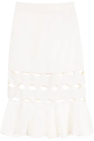 Adriana Degreas Cut-out flared skirt