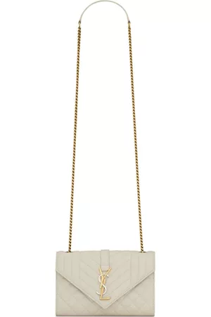 Saint Laurent Women Shoulder Bags - Small Envelope shoulder bag - White