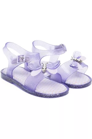 Mini Melissa Sandals - Appliqué-detail open-toe sandals - Purple