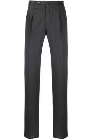 Incotex Men Formal Pants - Slim-cut tailored-trousers - Grey