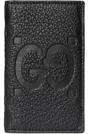 Gucci Men Wallets - Jumbo GG leather cardholder - Black