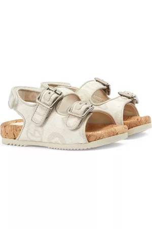 Gucci Sandals - GG canvas touch-strap sandals - 9142 BIANCO