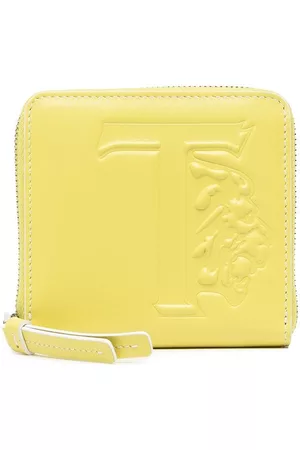Tod's Wallets - Logo-embossed leather purse - Yellow