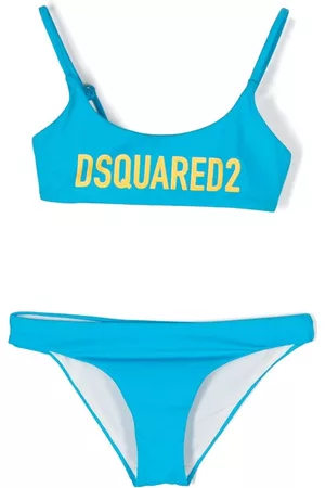 Dsquared2 Girls Bikini Sets - Logo-print bikini set - Blue