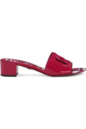 Dolce & Gabbana Women Mules - Bianca DG-logo mules - Red