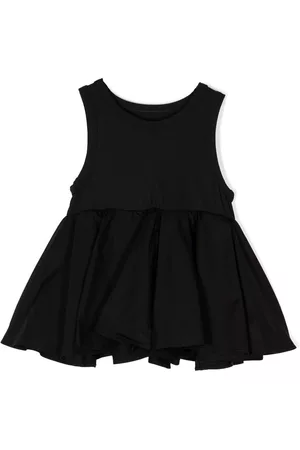 JNBY by JNBY Tops - Flared-hem sleeveless tunic top - Black