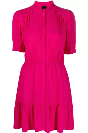 Pinko Women Ruched Dresses - Ruched button-up minidress