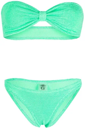 Hunza G Jean strapless bikini set