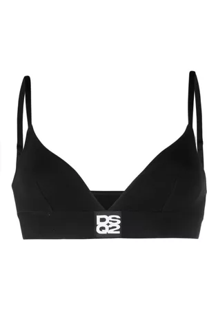 Dsquared2 Women Bras - Logo-patch bra - Black