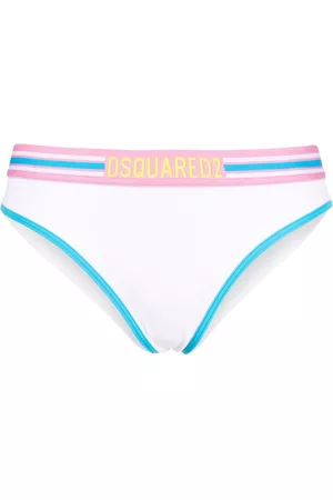 Dsquared2 Women Briefs - Striped-edge briefs - White