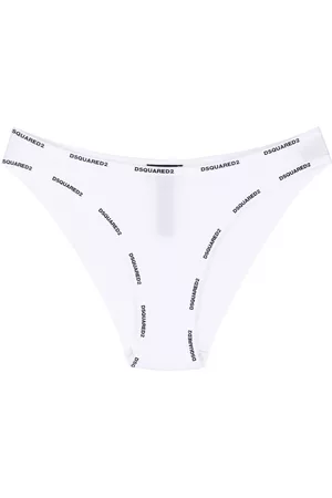 Dsquared2 Women Briefs - Logo-waistband lace briefs - White