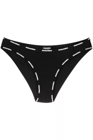 Dsquared2 Women Briefs - Logo-waistband lace briefs - Black