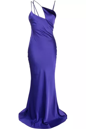 The Attico Women Asymmetrical Dresses - Melva asymmetric sleeveless gown - Purple