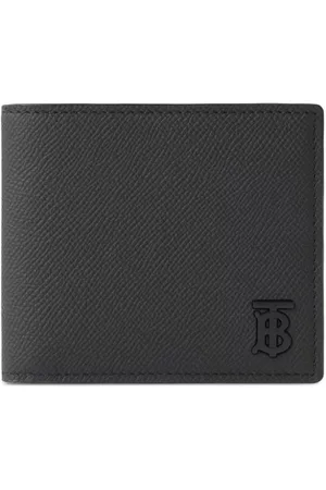 Burberry Men Wallets - TB-monogram bi-fold wallet - Black