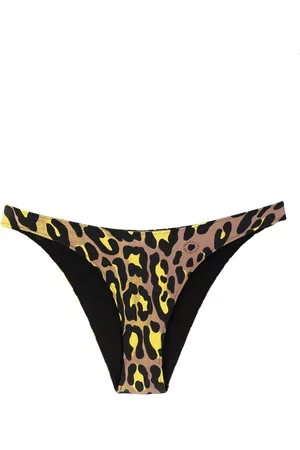 Stella McCartney Women Bikini Bottoms - Leopard-print bikini bottoms - Black