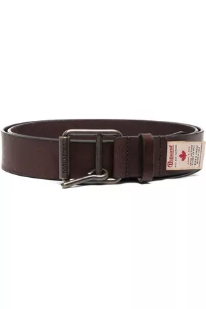 Dsquared2 Men Belts - Engraved logo buckle belt - Brown