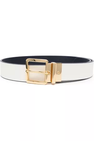 Ralph Lauren Women Belts - 20 skinny leather belt - White