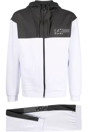 EA7 Men Sports Pants - Logo-print tracksuit - White