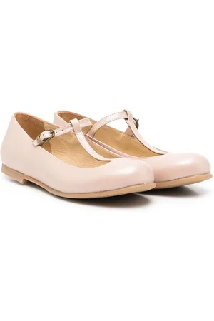 DOUUOD KIDS Buckle leather ballerina flats