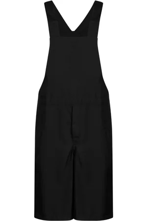 Comme des Garçons Men Dungarees - Knee-length knitted overalls - Black