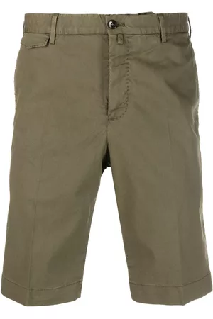 PT Torino Men Bermudas - Pressed-crease bermuda shorts - Green