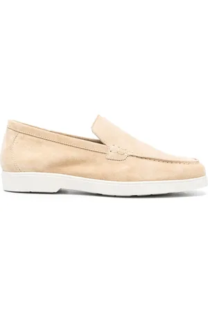 MOORER Slip-on suede loafers