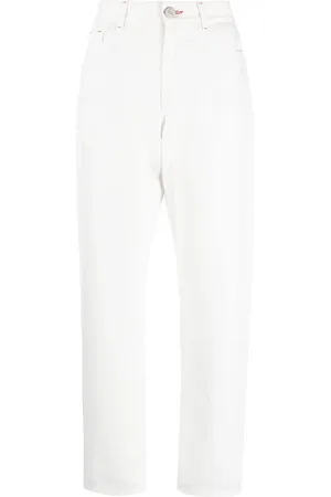 MOORER Logo-patch straight-leg jeans