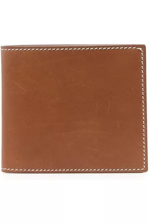 Thom Browne Men Wallets - Bi-fold leather wallet - Neutrals