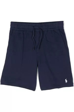 Ralph Lauren Boys Polo T-Shirts - Athletic Polo Pony cotton shorts - Blue