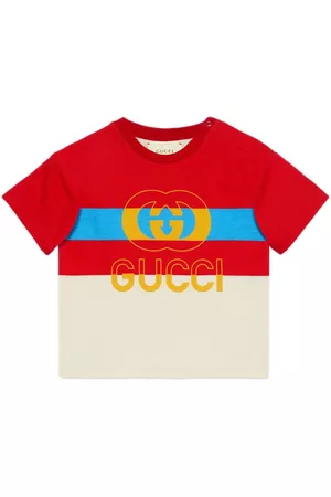 Gucci T-Shirts - Interlocking G-logo cotton T-shirt - Red