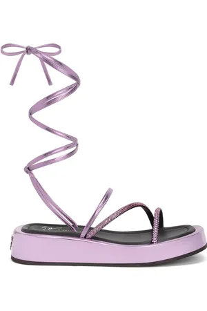Giuseppe Zanotti Lace-up metallic sandals