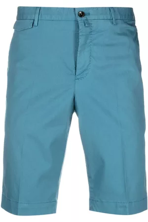 PT Torino Men Bermudas - Lyocell-blend bermuda shorts - Blue