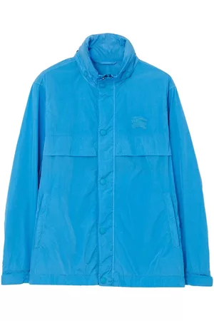 Burberry Men Sports Jackets - EKD concealed-hood windbreaker - Blue