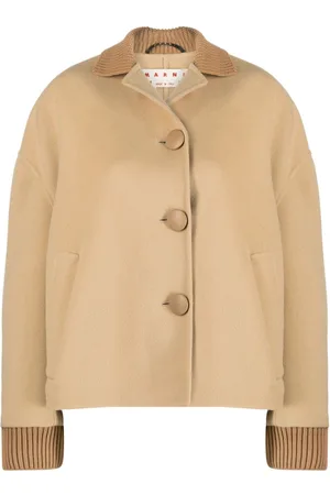 Marni Knitted-trim wool-cashmere jacket