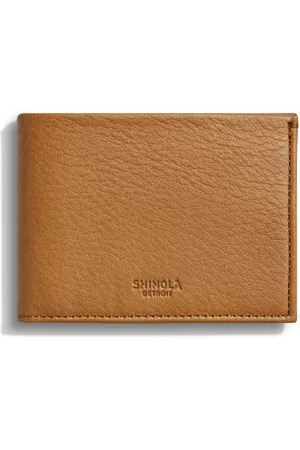 SHINOLA Men Wallets - Debossed-logo leather cardholder - Brown