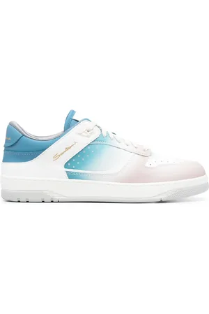 santoni Lace-up leather sneakers