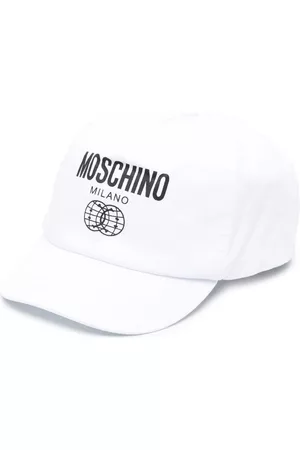 Moschino Boys Accessories - Logo-print cotton cap - White