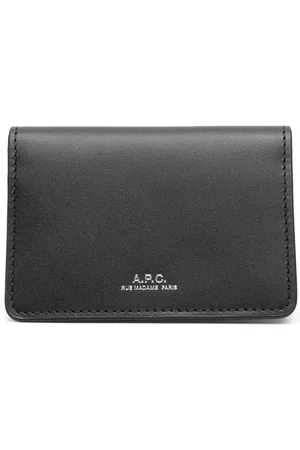 A.P.C. Men Wallets - Stefan bi-fold leather wallet - Black