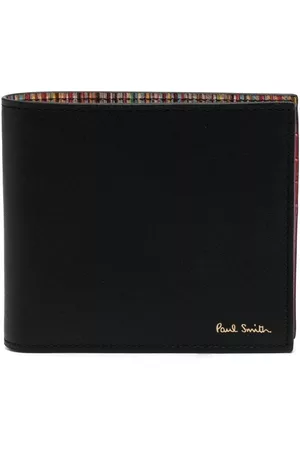 Paul Smith Men Wallets - Logo-print leather folded wallet - Black