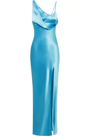 Nicholas Women Evening Dresses & Gowns - Duna cowl-effect dress - Blue