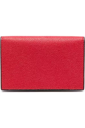 VALEXTRA Wallets - Onda leather cardholder - Red