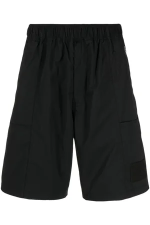 Izzue Logo-patch elasticated-waistband shorts