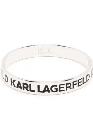 KARL LAGERFELD K/MONOGRAM CHAIN PAVE BRACELET