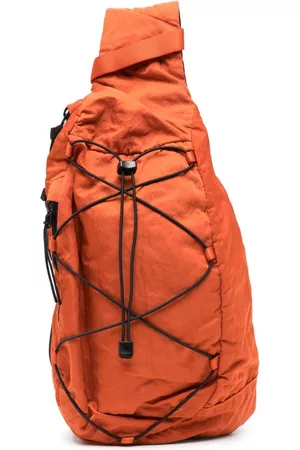 C.P. Company Rucksacks - Crossover-strap drawstring backpack - Orange