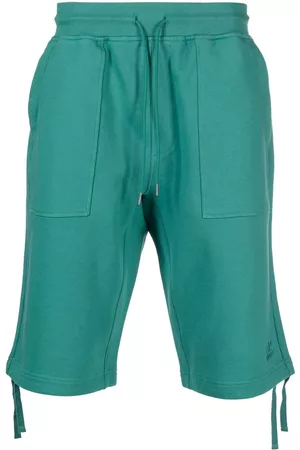 C.P. Company Men Bermudas - Drawstring-waist cotton bermuda shorts - Green