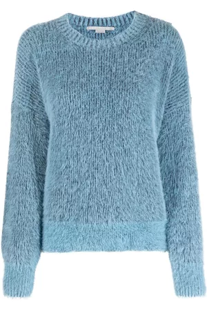 Stella McCartney Women Sweaters - Crew-neck knitted sweater - Blue