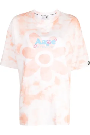 A Bathing Ape Logo-print tie-dye cotton T-shirt