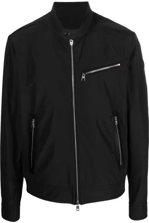 Moncler Men Leather Jackets - Drome biker jacket - Black